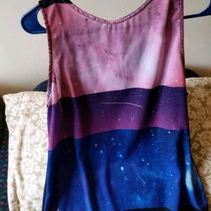 ❗ NEVER WORN ❗Bisexual Pride Space Tank Top